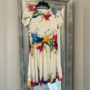 Cute Casual Paint Splattered Dress!